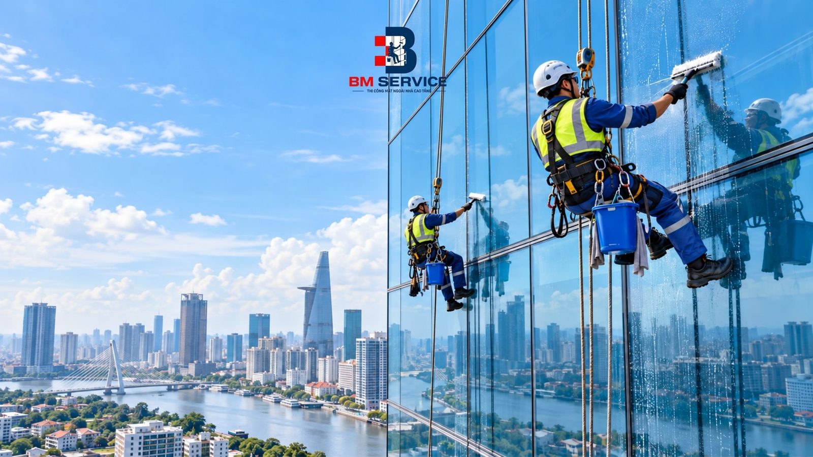 Báo giá vệ sinh kính tòa nhà tại TP.HCM: cách tính, hạng mục và yếu tố ảnh hưởng chi phí
